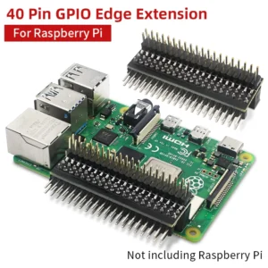 Raspberry Pi 40 Pin GPIO Extension Header Double Row Right Angle GPIO Edge Extension Connector for Pi 4B 3B+ 3B Zero 2 W