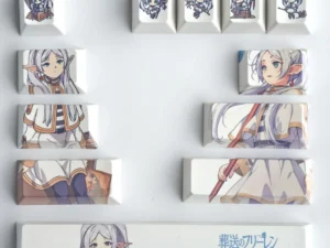 Frieren Keycaps 12PCS Cherry PBT Sublimation Personalized Keycap Frieren: Beyond Journey's End Anime Mechanical Keyboard Caps