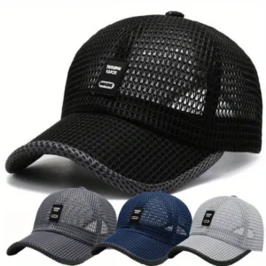 Summer Baseball Cap UV Protection Sun Visors Hat Breathable Mesh Outdoor Hiking Fishing Cap Adjustable Snapback Sun Cap Hat