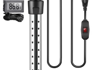 Immersion Water Heater,1500W Pool Heater With Switch Control,Bathtub Heater With Intelligent Temperature Control Us Plug