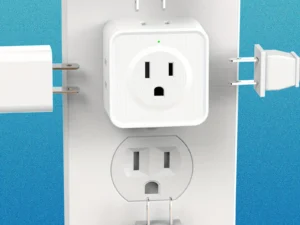 US Plug Wall Outlet Expander Multi Outlet Extender with 5AC Outlets,Small Electrical Outlet Splitter for Travel Home Office Dorm