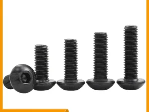 JUIDINTO 1-50pcs Allen Round Screw Bolt 12.9 Grade M2 M2.5 M3 M4 M5  M6 M8 M10 Hex Hexagon Socket Button Head Screw for MTB