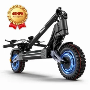 Dual 4000W Motor Electric Scooter for Adults 45MPH Fast E-Scooter 60V 27Ah 11" Off-Road Vacuum Tires 330lbs Heavy Duty
