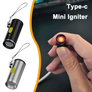 Type-C Mini Windproof Heating Wire Electronic Matchless Lighter Portable Outdoor Small Flame Starter