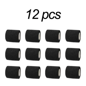 12pcs of 4.8-Meter Elastic Sports Self-Adhesive Bandages, Protecting Fingers, Ankles, Palms, and Shoulders, Knee Protection