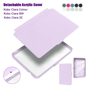 For Kobo Clara BW/2E / Clara Colour 2024 Case 6 inch Auto Wake Sleep PU Leather Cover Soft Magnetic Ereader N365 N367 Funda