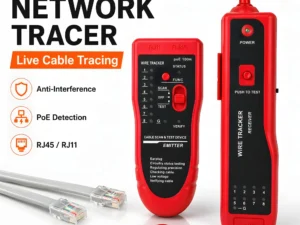 High Precision Network Cable Tracker Digital Signal Network Cable Tester Anti-Interference Noise-Free Support for PoE Testing