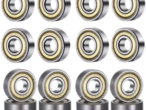 10Pcs 608 ZZ 608RS Ball Bearings 608ZZ Metal Double Shielded Miniature Deep Groove Skateboard Ball Bearings 8mm X 22mm X 7mm