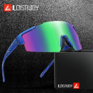 LOISRUBY Band New Style Cycling Sunglasses Sports Bike Glasses Men Women Mtb Bicycle Eyewear Large Windproof Eyewear UV400