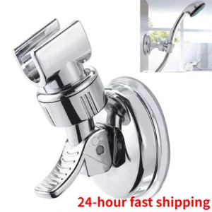 Shower Head Holder Universal 360 Degrees Adjustable Holder with Suction Cup Wall Mount No Punching Bracket Bathroom Accessories