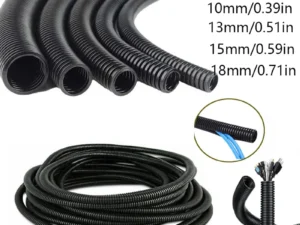 Outer diameter 7/10/13/15/18/21/25/28mm length 1/3/6m split type steel wire braided conduitpolyethylene pipe black sleeve