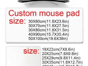 Custom Mouse Pad Print Diy Large Playmat Gaming Customized Mat XXL Size Gamer Office Mousepad OEM Logo Bulk Discounts Desk Mat