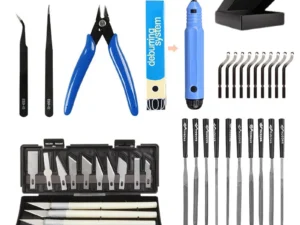 38 Pcs 3D Model Grinding Tool Deburring Engraving Knife Kit Carving Tool DIY File Cutter Scraper Trimming Tool 3D Print Tool Kit