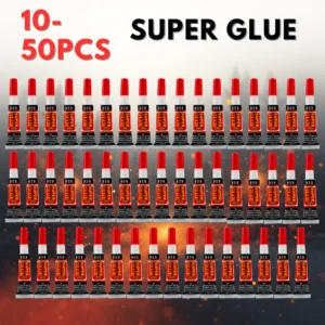 10-50 Liquid Super Glue Wood Rubber Metal Glass Cyanoacrylate Adhesive Stationery Store 502 Instant Strong Bond Leather