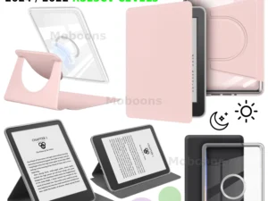 For Kindle 11th Gen Case 6'' 360° Rotatable 2-in-1 Magnetic Detachable Acrylic Case PU Leather Stand RS23CV C2V2L3 Sleep Funda