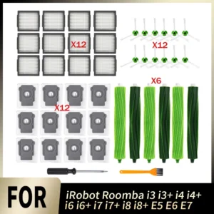 Main Roller Brush Dust Bag HEPA Filter Part For iRobot Roomba i3 i3+ i4 i4+ i6 i6+ i7 i7+ i8 i8+ E5 E6 E7 Vacuum Accessories