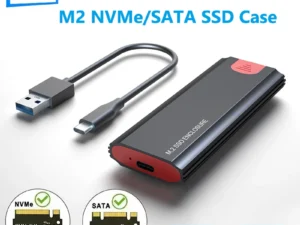 10Gbps M2 SSD Enclosure NVME SATA Dual Protocol M.2 to USB 3.1 SSD Adapter for NVME PCIE NGFF SATA SSD Disk Box for PC Laptop