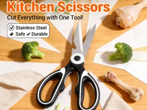 All In One Multipurpose Kitchen Scissors Heavy Duty Sharp Ergonomic Shears for Cooking Craft Office Home Daily Use