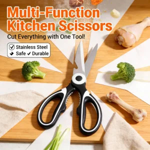All In One Multipurpose Kitchen Scissors Heavy Duty Sharp Ergonomic Shears for Cooking Craft Office Home Daily Use