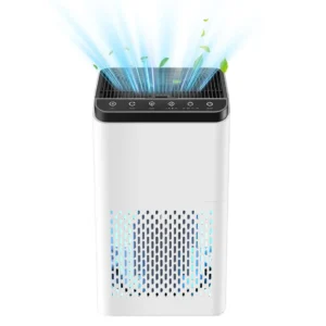 Air Purifiers For Home Large Rooms, True HEPA AP001 For Bedroom Up To 60 Square Meter, 3 In 1 Filters, Air Quality Monitor