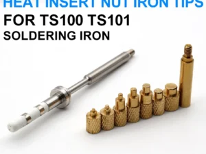 Heat Insert Nut Iron Tip TS100 TS101 Soldering Iron Tip Insert Internal Thread Head M2-M8 Brass Hot Melt Insert Nut Insertion
