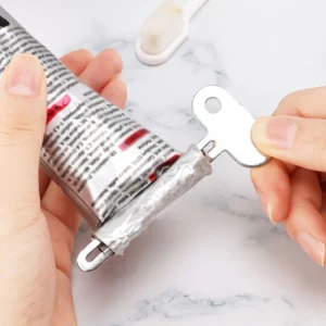 Stainless Steel Toothpaste Squeezer Tool Hair Oil Paint Squeezer Rotate Dispenser for Ointments Cosmetics Bathroom Accessories
