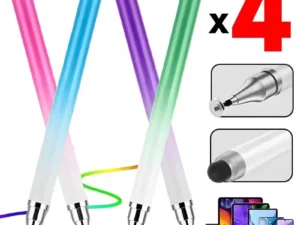 4/1 Pcs Universal 2 in 1 Stylus Pen for Smart Phone Tablet Drawing Capacitive Pencil Android Screen Touch Pen For iPhone Samsung