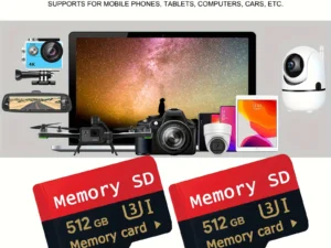 512GB Micro SD Card with Adapter High Speed Card Memory Card For Smartphone/Dash Cam/Tablet/Camera/PC