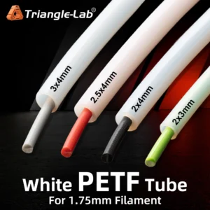 Trianglelab 3x4mm 2x3mm 2.5x4mm 2x4mm White PTFE TUBE Teflonto For Bambu Lab BMUC Rabbit MMU 1.75mm Filament HOTEND EXTRUDEr