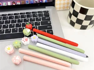 Pen Case for Samsung Galaxy Tab S11 Ultra S10 S9 S8 S7 S6 Lite Cartoon Cute Tablet Stylus Protective Cover Silicone Shockproof