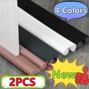 2-Pack Flexible Under Door Draft Stopper Bottom Seal Strip Weather Strip Anti-Cold Gap Blocker Thicker Sealing Strip 93 men di