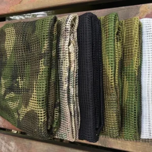 Camouflage mesh scarf sniper veil camouflage mesh face scarf veil head wrap suitable for outdoor camping hiking hunting shooting