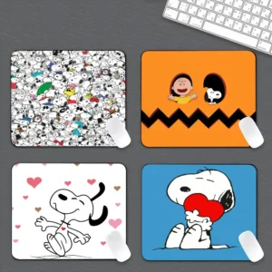 Cartoon Cute Snoopys Dog Mouse Pad Gaming Mouse Pad XS Small Mousepad For PC Gamer Desktop Decoration Office Mouse Mat Deskmat R