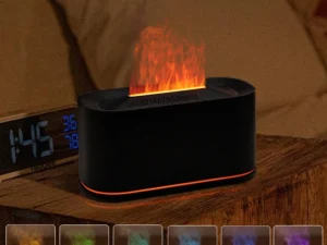 Aroma Humidifier Mini Air Humidifier for Home Bedroom Flame Essential Oils Diffuser Desktop Fragrance Diffuser with Night Light