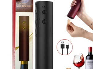 Electric Wine Bottle Opener Automatic Red Wine Corkscrew Rechargeable Wine Opener One-click Button Wine Tools Kitchen Products