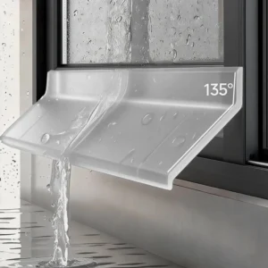 Transparent Waterproof Sealing Strip Window Water Blocking Bar Self Adhesive Door Under Draft Stopper Balcony Water Deflector