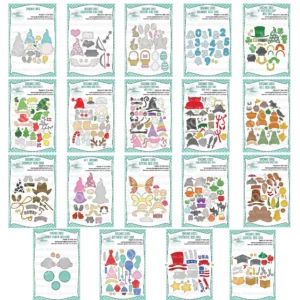 New Gnome Style Different Clothes Metal Cutting Dies Scrapbook Diary Decoration Embossing Template Diy Greeting Card Handmade