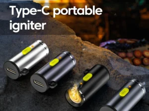 Type-C to Mini Cigarette Lighter Portable Press type Cigarette Lighter Outdoor Safety Portable Mini Cigarette Lighting Artifact