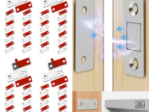 Strong Magnetic Cabinet Catches Ultra-Thin Door Magnets Stops Invisible Adhesive Drawer Magnet Catch for Kitchen Closet Closer