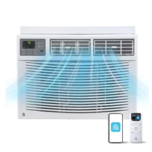 12000 btu Window Air Conditioner With Wi-fi Enabled, Remote Control, Cooling Up To 550 sq.ft, 115v Wall Mounted Window Ac Units For Rooms, Dehumidifier, Fan, Reusable Filter