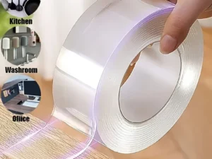 5m Double Contact Nano Tape Powerful Extra Strong Sided Adhesive for Kitchen and Bathroom Waterproof and Cleanable Tool