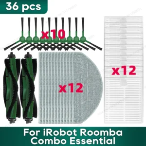 Compatible for iRobot Roomba Combo Essential, (Roomba Vac Essential), Roomba 105 / 105X Combo, Roomba 104 Combo Accessories