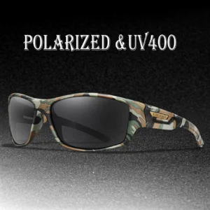 Polarized Fishing Sunglasses Men Camo Military Style Festival Gifts UV400 For Cycling Riding, Running, Fishing And Driving