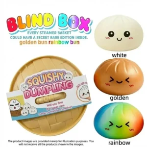 Aesthetic Dumpling Ornament: Colorful Squishy Stress Ball, Creative Room Decor, Unique Birthday Gift for Friend, Anxiety Relief