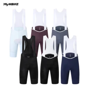 YKYWBIKE Men's Core Cycling Bib Shorts with Italy MITI Shoulder Strap Summer Road Bike Pants Bicycle Bib Shorts Pro Team