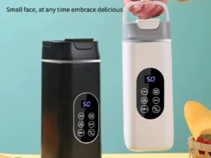 Electric Blender Rechargeable Portable Juicer USB Charging Hand Blender Electric Fruit Juicer 12 Blades Crushed Ice Juicer Cup