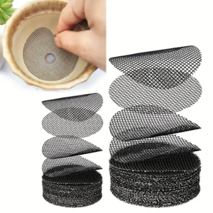 50pcs Round Mesh Drainage Screens for Flower Pots, Prevent Soil Loss, Ideal for Bonsai Gardening, Gasket, Plant Drainage Screens