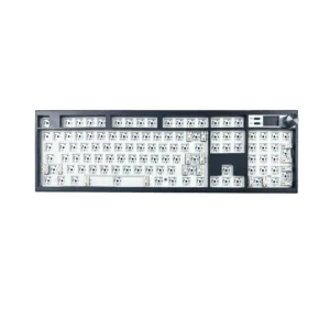 GMK104 Mechanical Keyboard Kit Three Mode Gaming Keyboard Hot Swap Backlit Gasket Structure This VIA with display screen