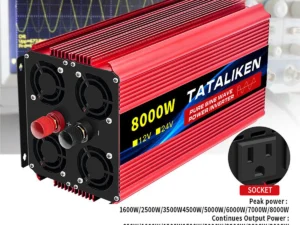 Pure Sine Wave Inverter 5000W 6000W 7000W 8000W 10000W DC To AC 12V  110V   Portable Power Voltage Converter Car Solar Inverter
