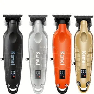 Kemei 2293 Professional Men Hair Beard Trimmer Zero Gapped Cordless Hair Clipper Barber Rechargeable Finish Hair Cutting Machine